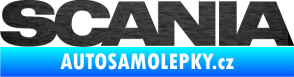 Samolepka Scania škrábaný kov černý