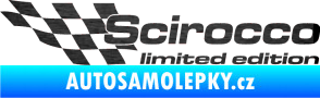 Samolepka Scirocco limited edition levá škrábaný kov černý