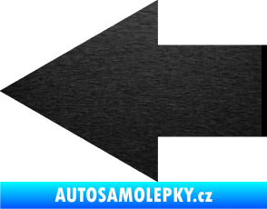 Samolepka Šipka 001 levá ikonka škrábaný kov černý