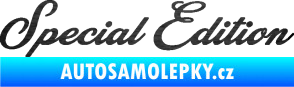 Samolepka Special edition 003 nápis škrábaný kov černý