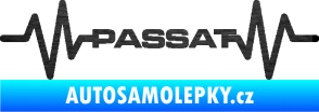 Samolepka Srdeční tep 076 Volkswagen Passat škrábaný kov černý