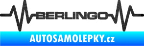 Samolepka Srdeční tep 093 Berlingo Citroen škrábaný kov černý