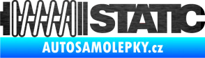 Samolepka Static 001 škrábaný kov černý