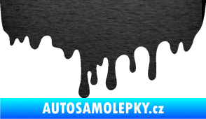 Samolepka Stékájící skvrna 001 pravá krevní cákanec škrábaný kov černý