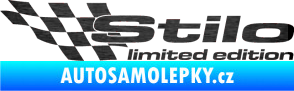 Samolepka Stilo limited edition levá škrábaný kov černý