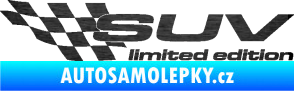 Samolepka SUV limited edition levá škrábaný kov černý