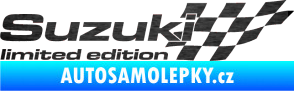 Samolepka Suzuki limited edition pravá škrábaný kov černý
