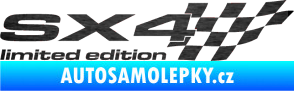 Samolepka SX4 limited edition pravá škrábaný kov černý