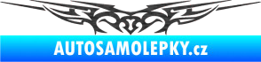 Samolepka Tetování 015 škrábaný kov černý