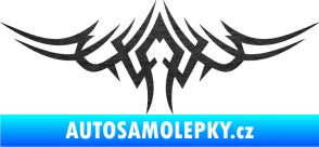 Samolepka Tetování 019 škrábaný kov černý