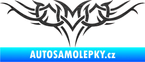 Samolepka Tetování 021 škrábaný kov černý