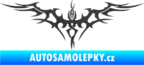 Samolepka Tetování 024 škrábaný kov černý
