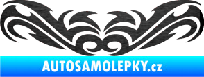 Samolepka Tetování 036 škrábaný kov černý