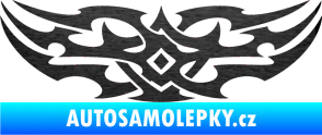 Samolepka Tetování 037 škrábaný kov černý