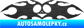 Samolepka Tetování 038 škrábaný kov černý