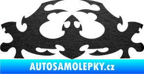 Samolepka Tetování 039 škrábaný kov černý