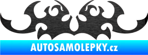 Samolepka Tetování 040 škrábaný kov černý