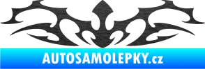 Samolepka Tetování 043 škrábaný kov černý