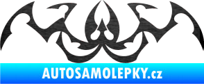 Samolepka Tetování 045 škrábaný kov černý