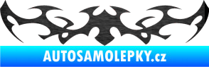 Samolepka Tetování 046 škrábaný kov černý