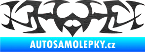 Samolepka Tetování 047 škrábaný kov černý