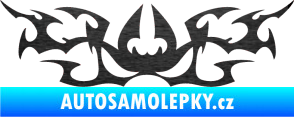 Samolepka Tetování 048 škrábaný kov černý