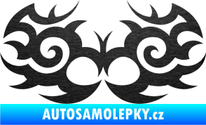 Samolepka Tetování 056 škrábaný kov černý