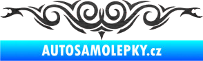Samolepka Tetování 057 škrábaný kov černý