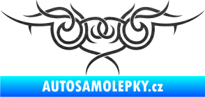 Samolepka Tetování 059 škrábaný kov černý