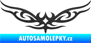 Samolepka Tetování 060 škrábaný kov černý
