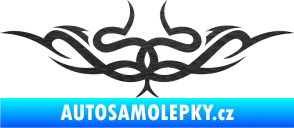 Samolepka Tetování 061 škrábaný kov černý