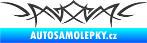 Samolepka Tetování 068 škrábaný kov černý