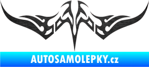 Samolepka Tetování 072 škrábaný kov černý
