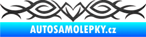 Samolepka Tetování 073 škrábaný kov černý