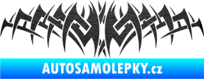 Samolepka Tetování 075 škrábaný kov černý