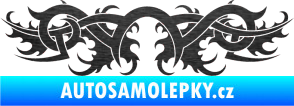 Samolepka Tetování 079 škrábaný kov černý