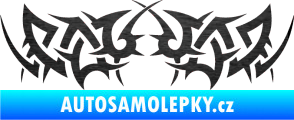 Samolepka Tetování 083 škrábaný kov černý