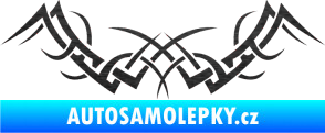 Samolepka Tetování 087 škrábaný kov černý