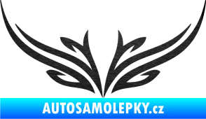 Samolepka Tetování 091 škrábaný kov černý