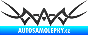 Samolepka Tetování 093 škrábaný kov černý