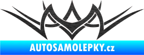 Samolepka Tetování 094 škrábaný kov černý