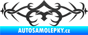 Samolepka Tetování 099 škrábaný kov černý