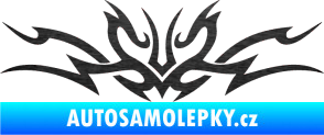 Samolepka Tetování 102 škrábaný kov černý
