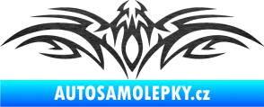 Samolepka Tetování 103 škrábaný kov černý