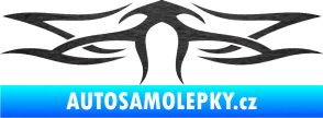 Samolepka Tetování 104 škrábaný kov černý