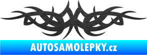 Samolepka Tetování 108 škrábaný kov černý