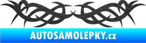 Samolepka Tetování 109 škrábaný kov černý