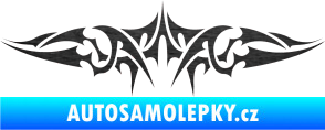 Samolepka Tetování 120 škrábaný kov černý