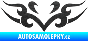 Samolepka Tetování 130 škrábaný kov černý