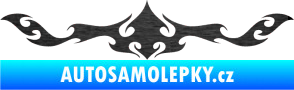 Samolepka Tetování 132 škrábaný kov černý